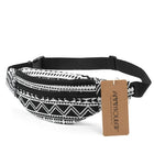 Riñonera de Viaje para Mujer de Tela Annmouler - 8 Colores, Estilo Bohemio, 2 Bolsillos