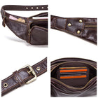 Riñonera de Cuero para Hombre - Bolso de Piel de Vestir Premium