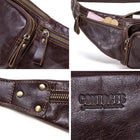 Riñonera Deportiva de Piel para Hombre con Bolsillo para Móvil - Contact's