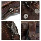 Riñonera Deportiva de Cuero Genuino - Diseño Cocodrilo, Cruzada y Elegante