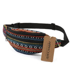Riñonera de Viaje para Mujer de Tela Annmouler - 8 Colores, Estilo Bohemio, 2 Bolsillos