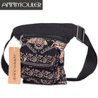 Riñonera Deportiva para Mujer Annmouler - Bolso de Cintura Bohemio con Múltiples Bolsillos