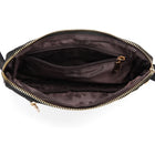 Riñonera de Cintura para Mujer - Bolso Bandolera Grande de Nylon en Negro