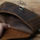 Riñonera de Cuero Vintage para Hombre - Bolso de Piel Elegante