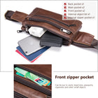 Riñonera de Cuero para Hombre - Bolsa de Cintura de Viaje Casual
