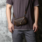 Riñonera Deportiva de Cuero Genuino para Hombre - Bolsa de Cintura Premium