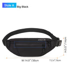 Riñonera Hombre Negra - Bolso Bandolera Casual de Cintura