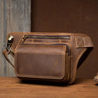 Riñonera Deportiva de Cuero Vintage para Hombre - 2025