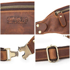 Riñonera de Cuero para Hombre - Bolso de Piel de Vestir Premium