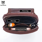 Riñonera Deportiva de Cuero con Sistema Molle - BULLCAPTAIN, Pequeña y Elegante