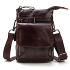 Riñonera de Cuero Vintage para Hombre - Bolso de Piel de Vestir Mini