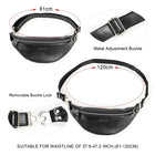 Riñonera de Cuero para Hombre - Bolso de Piel de Vestir Premium