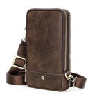 Riñonera de Viaje para Hombre de Cuero Genuino - Bolsa Multifuncional con Cinturón