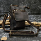 Riñonera de Cuero Auténtico - Bolso Cinturón Multifuncional Casual