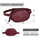 Riñonera Deportiva Geestock para Mujer - Bolso de Cintura de Cuero Sintético con Correa Redonda
