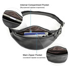 Riñonera de Cuero para Hombre - Bolso de Piel de Vestir Premium