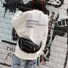 Riñonera de Cuero para Mujer - Bolso de Piel Negro Elegante y Versátil