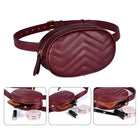 Riñonera Deportiva Geestock para Mujer - Bolso de Cintura de Cuero Sintético con Correa Redonda