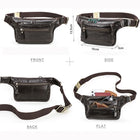 Riñonera Deportiva de Cuero Genuino para Hombre | CONTACT'S