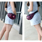 Riñonera Deportiva para Correr y Caminar - Bolsa de Cintura con Estampado Divertido para Mujer
