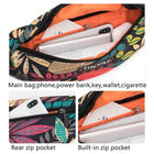 Riñonera Deportiva Unisex con Estampado de Hojas - Bolsa de Cintura para Running, Senderismo y Viajes