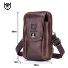 Riñonera Deportiva de Cuero para Hombre - Bolsa de Cintura Pequeña