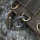 Riñonera de Cuero Vintage para Hombre - Bolso de Piel de Vestir Mini