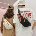 Riñonera Deportiva Unisex - Bolsa de Cintura Estilo Hip-Hop, Nylon Resistente y Espaciosa