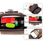 Riñonera de Cuero Genuino para Hombre - Bolso de Cintura Auténtico con Ganchos
