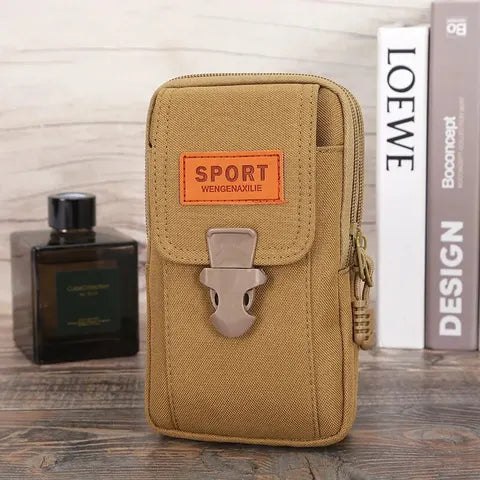 Riñonera Deportiva para Hombre: Bolsa Táctica Pequeña para Móvil