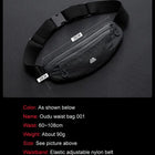 Riñonera Deportiva Negra de Nylon - LOOGDEEL