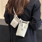 Riñonera Deportiva Mujer - Bolso de Cintura de Piel Sintética, Diseño Invernal, Cartera para Teléfono