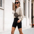 Riñonera Deportiva Mujer - Bolso de Cintura de Piel Sintética para Viajes y Deporte