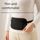 Riñonera Deportiva Antirrobo: Bolsa Cintura Invisible Fina para Correr con Funda Móvil y Bolsillo Oculto de Seguridad