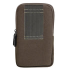 Riñonera Deportiva de Lona para Hombre y Mujer - Bolsa de Cintura Pequeña con Compartimento para Tarjetas y Teléfono