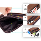 Riñonera de Cuero para Hombre - Bolso de Piel de Vestir Elegante