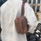 Riñonera Deportiva Hombre - Bolsa de Cintura Ajustable con Correa de Hombro, Estilo Urbano