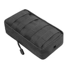 Riñonera Deportiva Táctica Molle 1000D Oxford Black - Bolsa de Cintura para Caza y Aventura