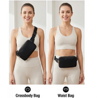 Riñonera Deportiva Impermeable Crossbody con Correa Ajustable para Running, Viajes y Entrenamiento