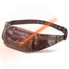 Riñonera de Cuero para Hombre - Bolso de Piel de Vestir Premium