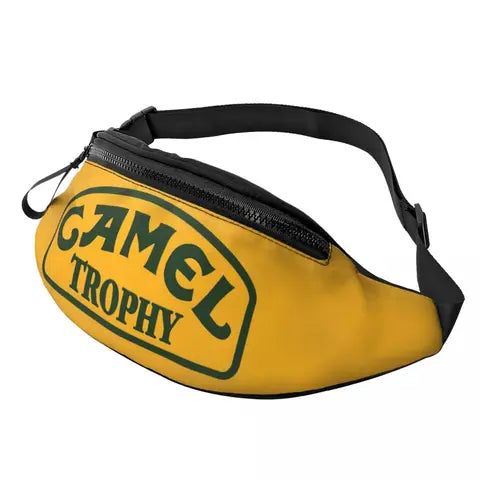 Черная поясная сумка Camel Trophy для женщин и мужчин, поясная сумка через плечо для бега, сумка для денег для телефона