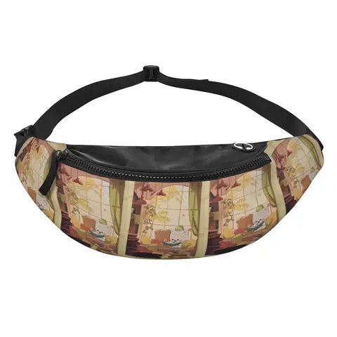 Riñonera Deportiva Ajustable Mocha Bear And Milk - Unisex para Correr y Viajar