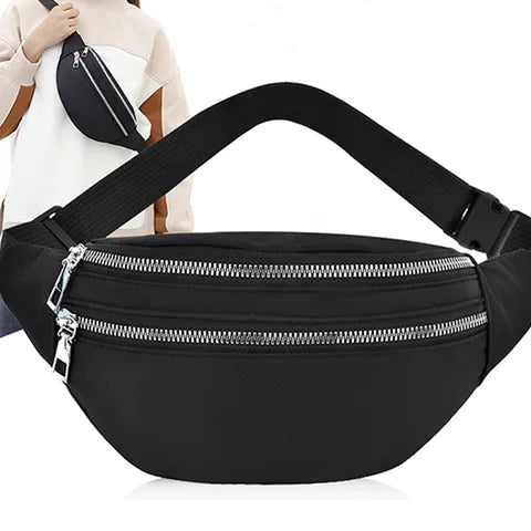 Riñonera Deportiva Impermeable, Bolsa para Teléfono, Moda Coreana, Gran Capacidad, Multifuncional Cruzada