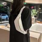 Riñonera Deportiva de Pana para Mujer - Bolsa Pequeña Cruzada y de Cintura