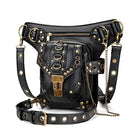 Riñonera Deportiva de Cuero Estilo Steampunk - Bolso de Cintura para Hombre y Mujer