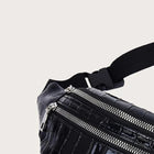 Riñonera Deportiva Unisex de Cuero de Cocodrilo - Bandolera y Cangurera para Viaje y Trabajo