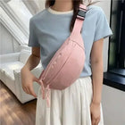 Riñonera Deportiva Impermeable de Gran Capacidad - Bolsa de Cintura en Forma de Luna
