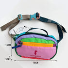 Riñonera Deportiva Multicolor 1.5L: Bolso de Cintura y Cruzado Ligero para Primavera y Verano