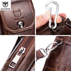 Riñonera de Cuero Genuino para Hombre - Bolsa de Cintura Pequeña