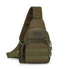 Riñonera Táctica de Nylon para Hombre - Mochila Pecho Sling para Senderismo y Caza